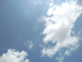 Beautiful blue sky with clouds background. Blue sky background with clouds.