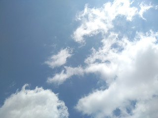 Beautiful blue sky with clouds background. Blue sky background with clouds.