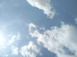 Beautiful blue sky with clouds background. Blue sky background with clouds.