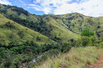 Fototapeta premium beautiful landscape at Mountain Pinatubo