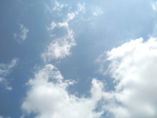 Beautiful blue sky with clouds background. Blue sky background with clouds.