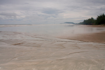Beach and morning mist,thailand