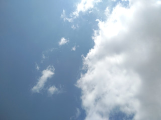 Beautiful blue sky with clouds background. Blue sky background with clouds.