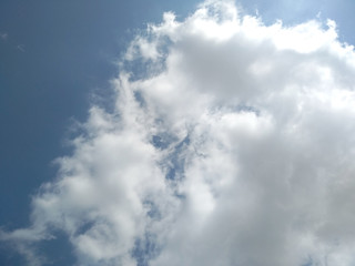 Beautiful blue sky with clouds background. Blue sky background with clouds.