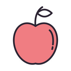apple fresh fruit isolated icon