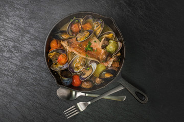 真鯛とあさりの海鮮アクアパッツア　acqua pazza