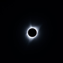 the sun's corona during a total eclipse