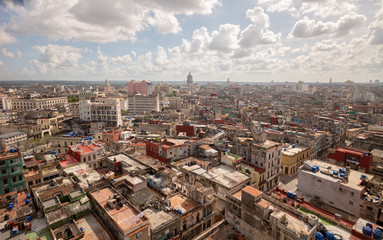Fototapeta na wymiar view over the Havana skyline