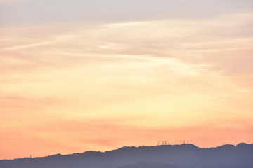 Fototapeta premium 六甲山の夕焼け
