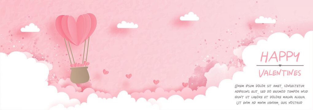 Valentines Card With Cute Teddy Bear In Paper Cut Style Vector Illustration.