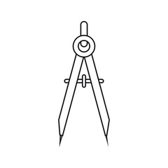 geometric compass icon. vector illustration