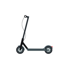 Vector electric scooter icon modern flat design on white background