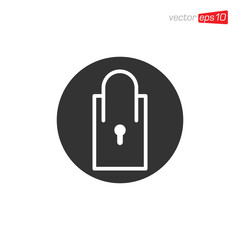 Padlock Secure Icon Design Vector