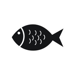 Fish icon flat design. vector illustration