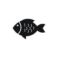 Fish icon flat design. vector illustration