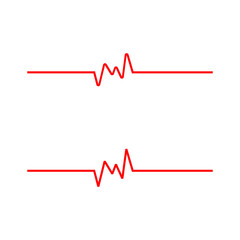 heartbeat line icon. Vector illustration