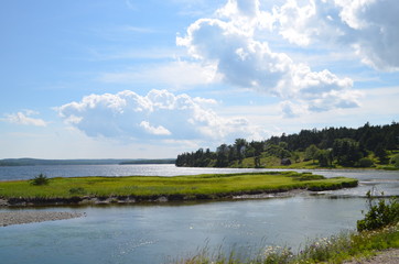 Summer in Nova Scotia: Northwestern Corner of Catelone Lake on Cape Breton Island