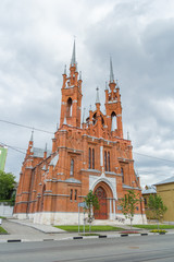 Fototapeta na wymiar Catholic Church in Samara, Russia
