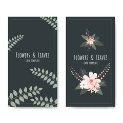 Beautiful Vector art floral card