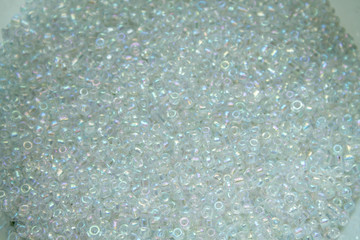 White beads. Bead background for your design.
