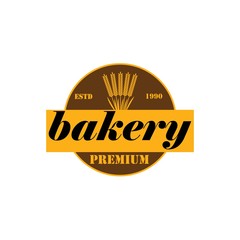 Bakery hand written lettering logo, label, badge, emblem.