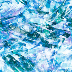 Creative seamless watercolor pattern of plants, Herbs, flowers, poppy, rose, peony. Tropical leaves,  autumn leaves, branch, flowers watercolor, stylish pattern. Abstract paint splash. Art background.