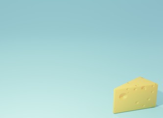 チーズイメージ背景3DCGの画像