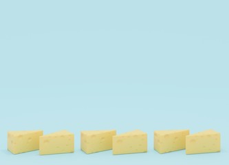 チーズイメージ背景3DCGの画像