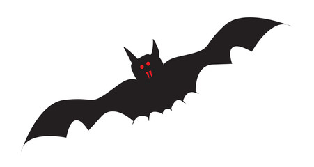 Haloween Vampire Bat In Flight