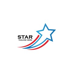 Obraz premium Star vector icon illustration design