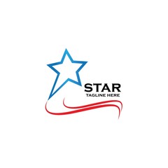 Obraz premium Star vector icon illustration design
