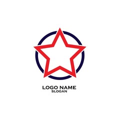 Obraz premium Star vector icon illustration design