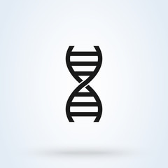 DNA Genetic Simple modern icon design illustration.