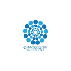 Dandelion vector icon design