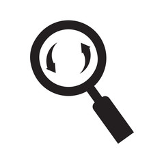 Search icon on a white background