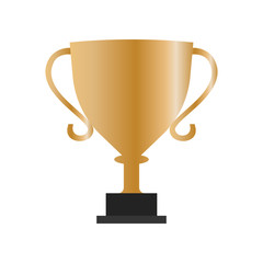 Trophy icon with a white background