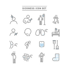 SICKNESS ICON SET