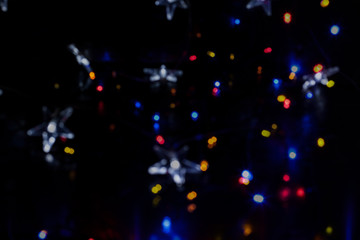 Abstract background for New Year holidays. Color lights