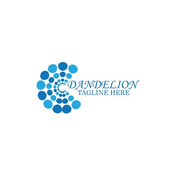 Dandelion vector icon design