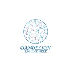 Dandelion vector icon design