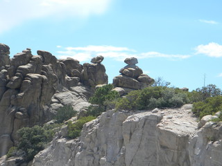 rocks and sky