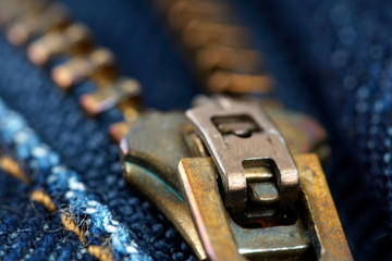 close up of zip