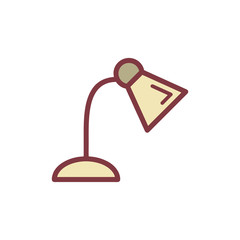 Desk lamp icon Vector design templates