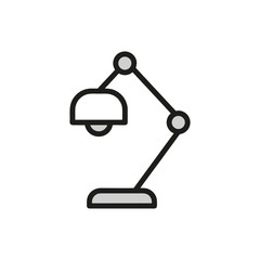 Desk lamp icon Vector design templates