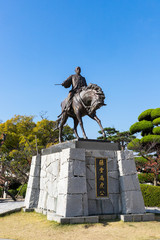 今治城 藤堂高虎公の像