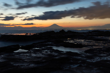 江ノ島からの富士山