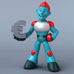 Red Robot - 3D Illustration