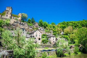 Fototapeta na wymiar Belcastel, Aveyron, Occitanie, France.