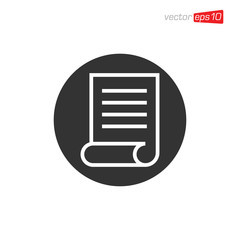 Paper or Document Icon Design Vector