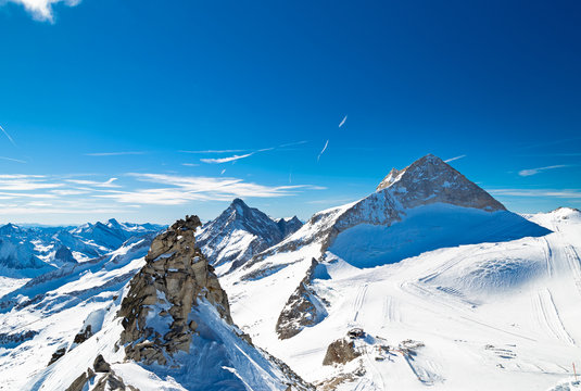 Hintertuxer Gletscher im Winter, Tirol, &Ouml;sterreich
